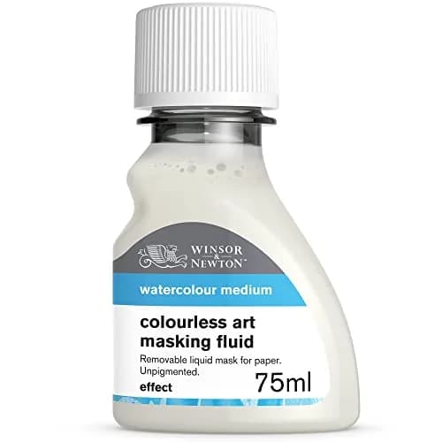 Winsor & Newton Art Masking Fluid, Colourless 75ml (2.53 Fl Oz) | Protects Areas During Watercolor Washes thumbnail 1