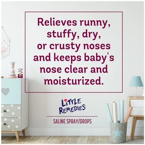 Little Remedies Sterile Baby Saline Nasal Spray and Drops 15ml (0.5 Fl Oz) | Safe for Newborns, Drug-Free Relief thumbnail 4