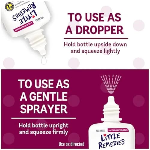 Little Remedies Sterile Baby Saline Nasal Spray and Drops 15ml (0.5 Fl Oz) | Safe for Newborns, Drug-Free Relief thumbnail 8