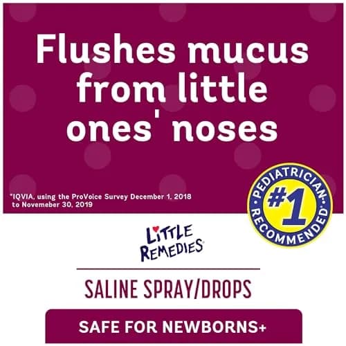 Little Remedies Sterile Baby Saline Nasal Spray and Drops 15ml (0.5 Fl Oz) | Safe for Newborns, Drug-Free Relief thumbnail 2