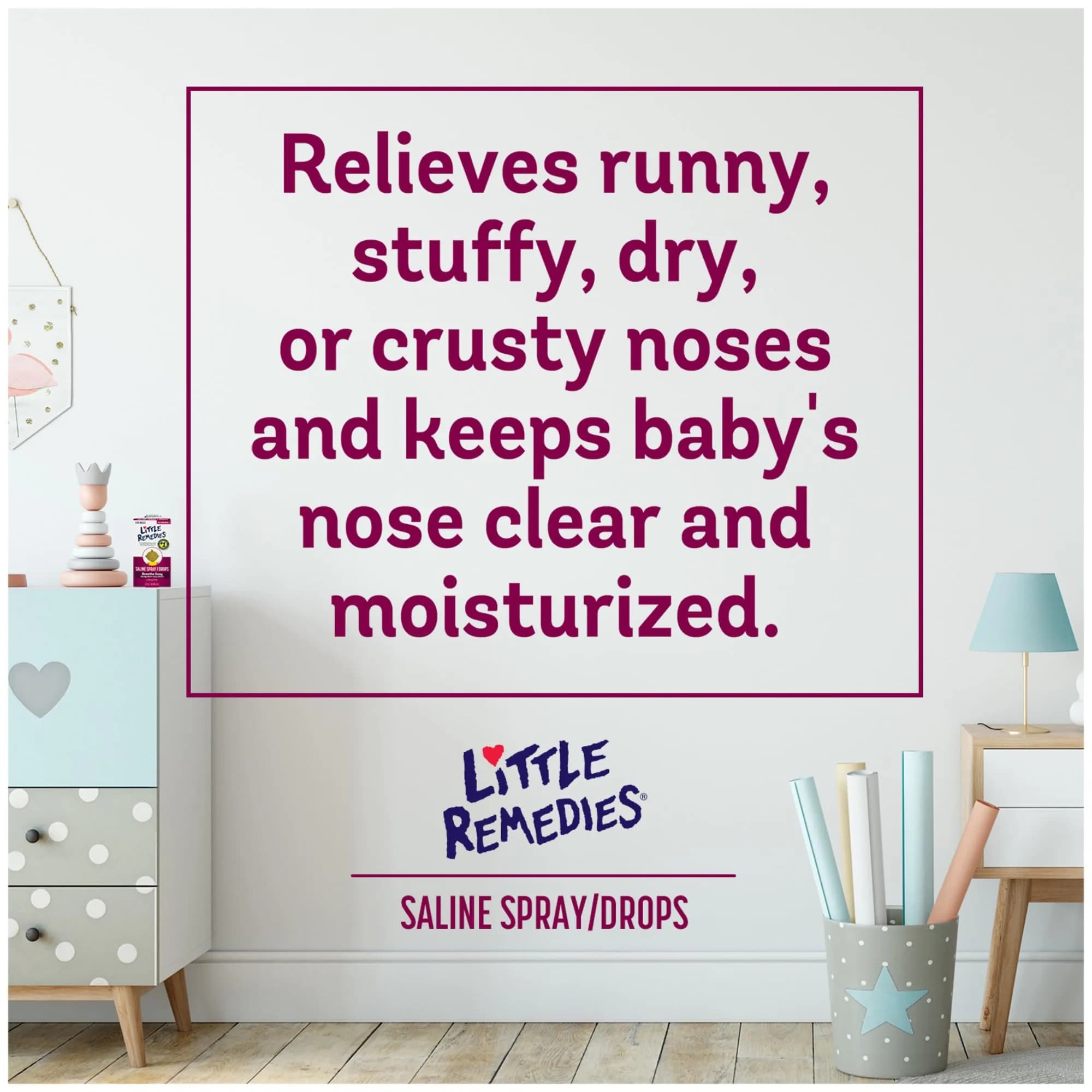 Little Remedies Sterile Baby Saline Nasal Spray and Drops 15ml (0.5 Fl Oz) | Safe for Newborns, Drug-Free Relief - view 4