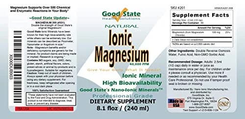 Good State Ionic Magnesium 8.1 fl oz | Nano-Sized Mineral Supplement for Healthy Enzymes & Reactions thumbnail 2