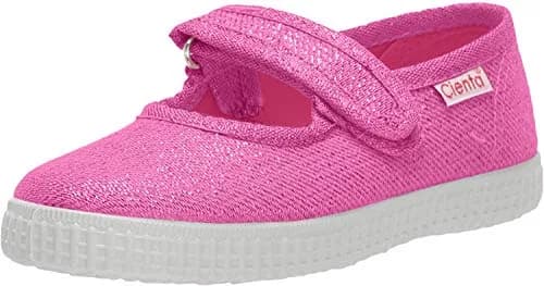 Cienta Baby Girls Mary Jane Flat, Fuchsia, 4 Infant US | Classic, Adjustable Strap, Eco-Friendly thumbnail 1