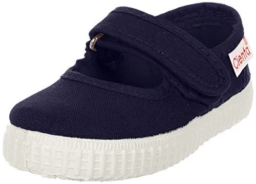 Cienta Mary Jane Flats 12M US | Classic Navy Canvas & Rubber Sole (70-120c) thumbnail 1