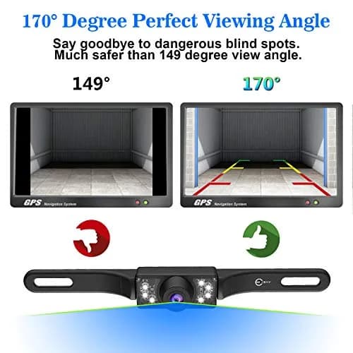 Esky Universal Vehicle Backup Camera with 7 LEDs & 170° View | 12V DC thumbnail 4