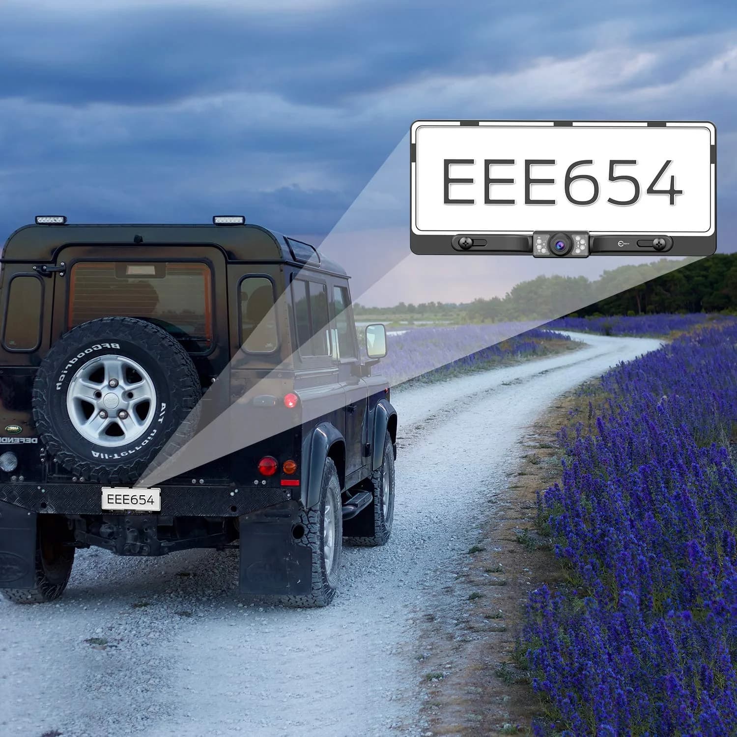 Esky Universal Vehicle Backup Camera with 7 LEDs & 170° View | 12V DC - view 7