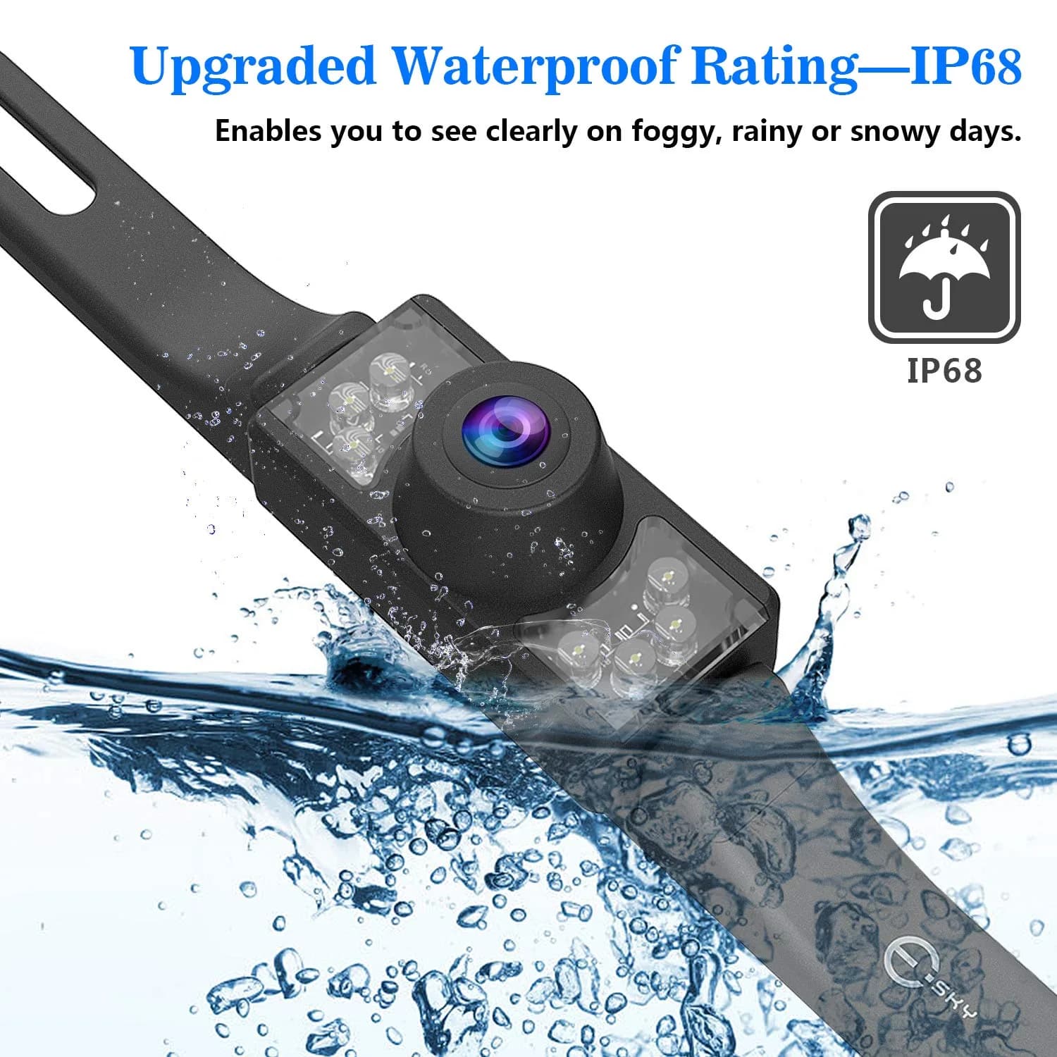 Esky Universal Vehicle Backup Camera with 7 LEDs & 170° View | 12V DC - view 3