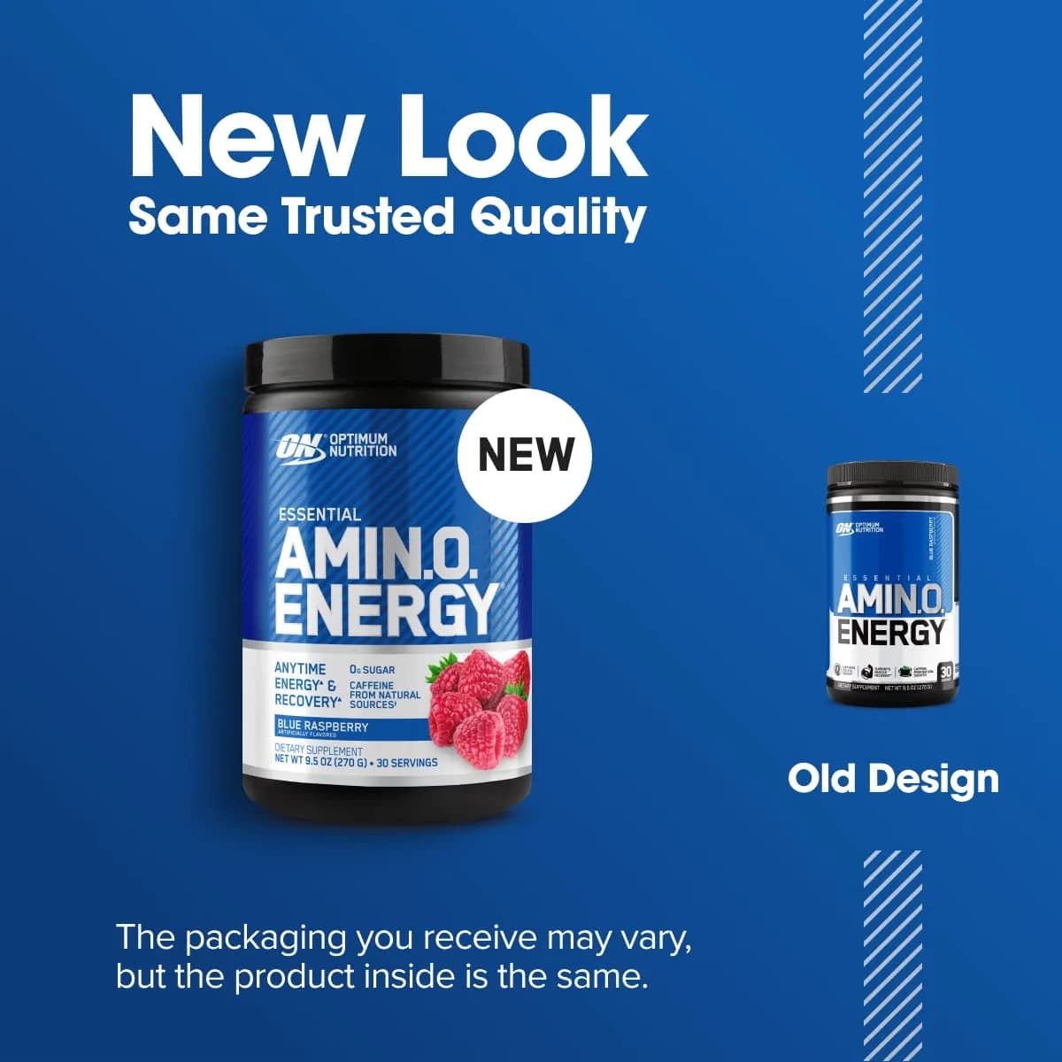 Optimum Nutrition Amino Energy Pre Workout Powder Blue Raspberry 255g (8.99 oz) | Energy & Focus Blend - view 5