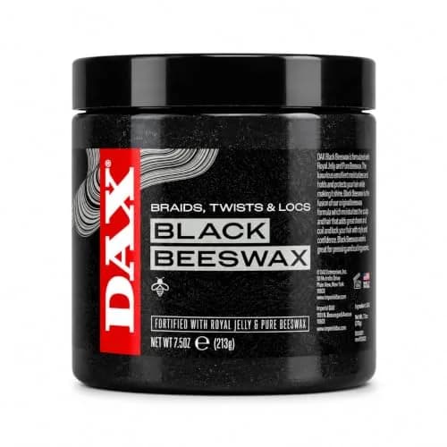 DAX Black Beeswax Hair Wax for Braids, Twists & Locs, 7.5 Oz | Nourishes & Defines Textured Hair thumbnail 1