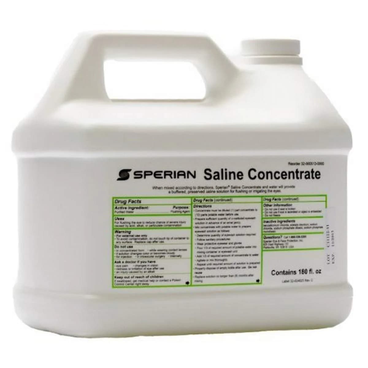 COMBLU pH Balanced Saline Eyewash Solution 180oz | Bacteria-Inhibiting, For Eye Irrigation