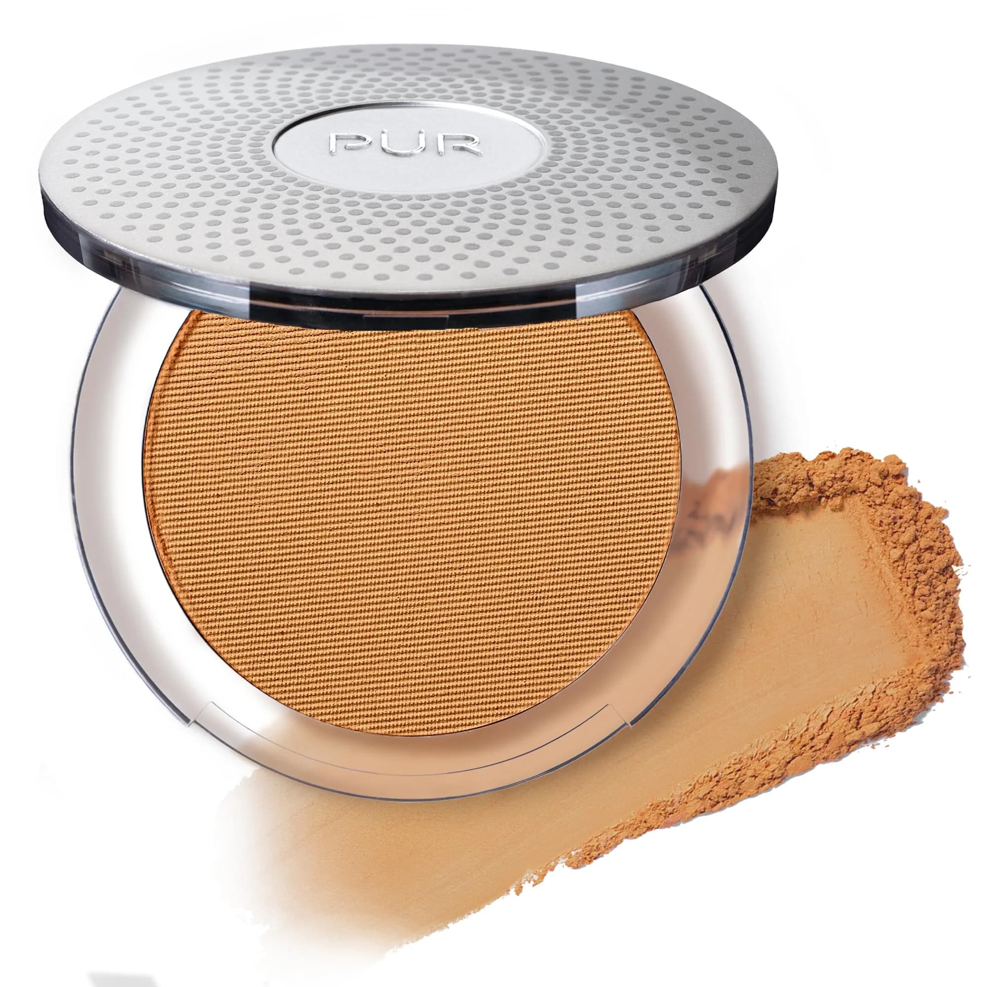 PÜR MINERALS 4-in-1 Pressed Mineral Powder Foundation SPF 15 | Medium Dark | All-in-One Makeup
