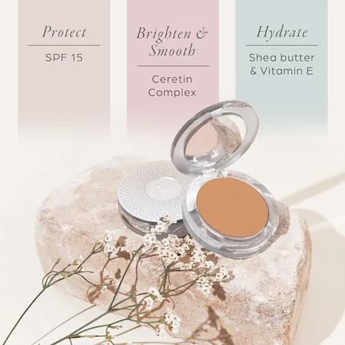 PÜR MINERALS 4-in-1 Pressed Mineral Powder Foundation SPF 15 | Medium Dark | All-in-One Makeup thumbnail 4