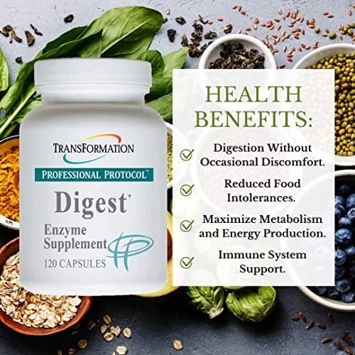 TRANSFORMATION Genesis of Good Health Enzyme - Digestive & Immune Support, 120 Capsules | Aids Lipid Digestion & Pancreas Performance thumbnail 1