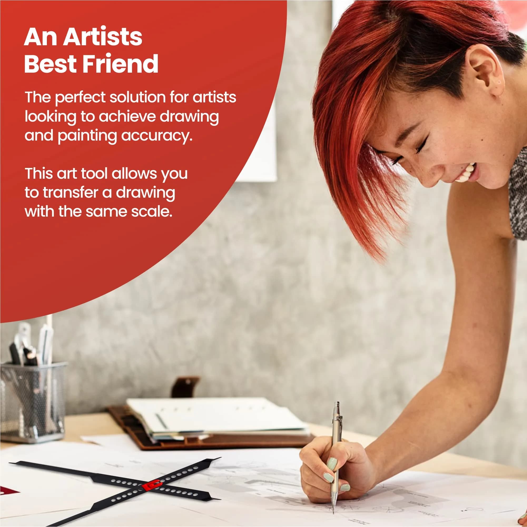 Accurasee Artist 11 Inch Proportional Divider | Drawing Tool for Scale Transfer - view 5