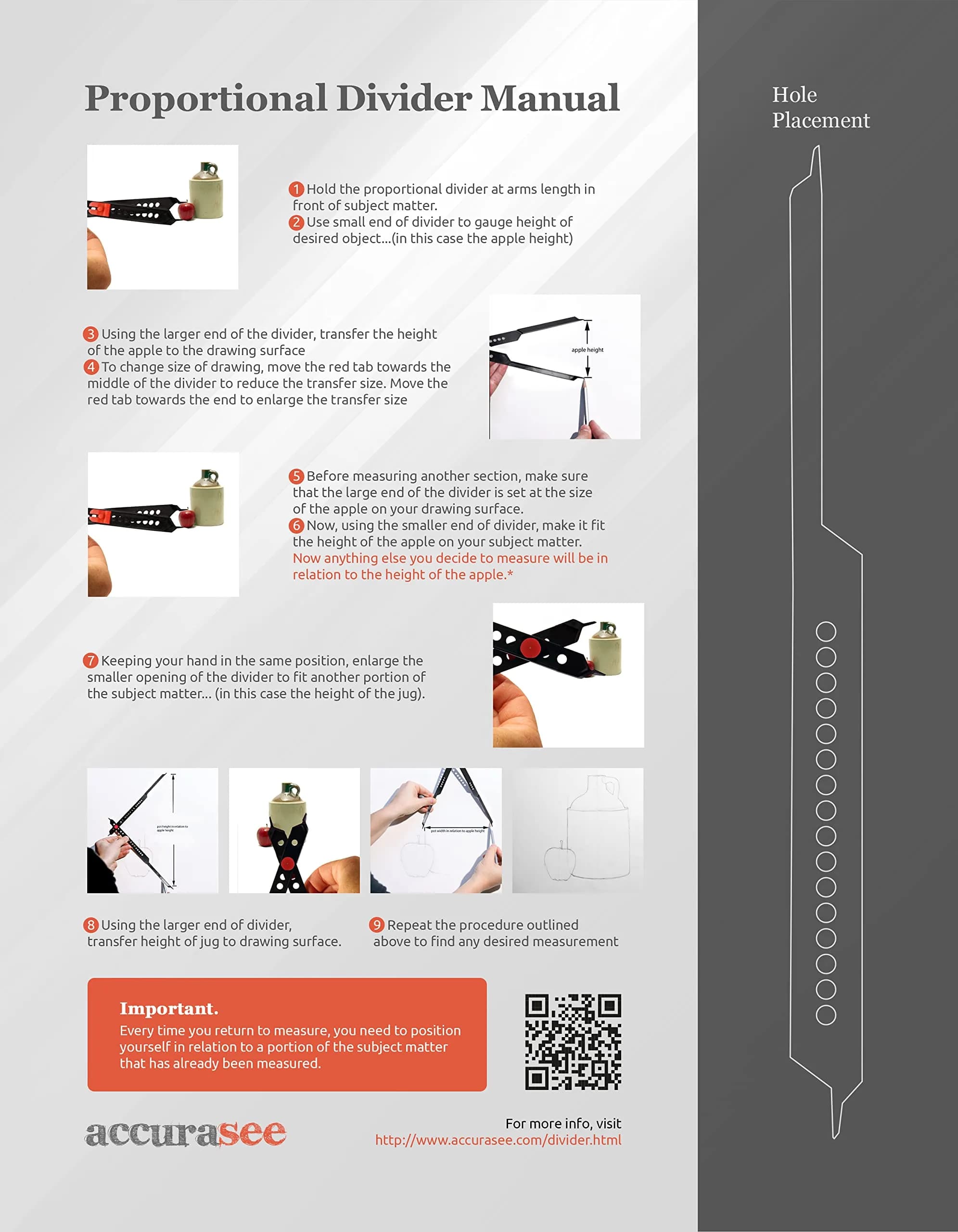 Accurasee Artist 11 Inch Proportional Divider | Drawing Tool for Scale Transfer - view 6
