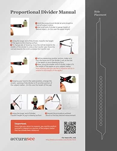 Accurasee Artist 11 Inch Proportional Divider | Drawing Tool for Scale Transfer thumbnail 6
