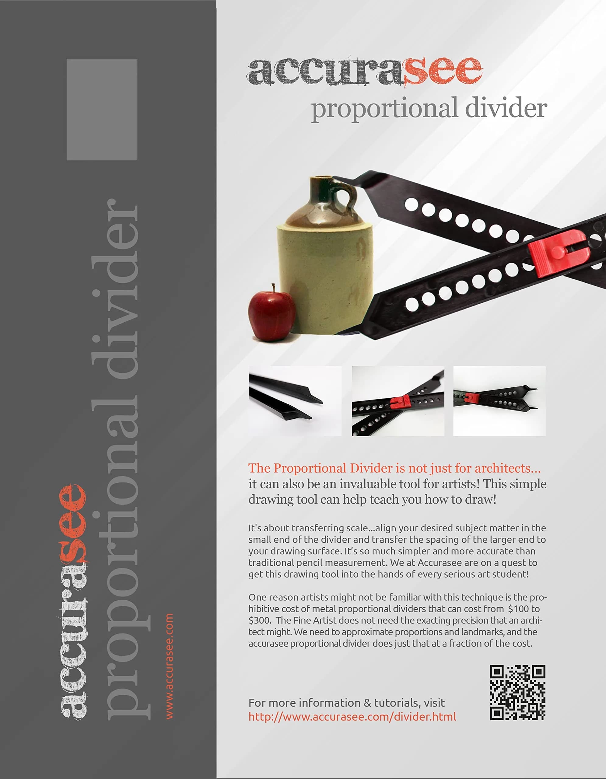 Accurasee Artist 11 Inch Proportional Divider | Drawing Tool for Scale Transfer - view 7