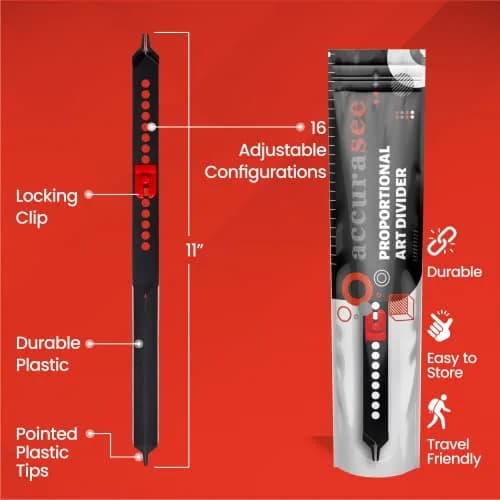 Accurasee Artist 11 Inch Proportional Divider | Drawing Tool for Scale Transfer thumbnail 2