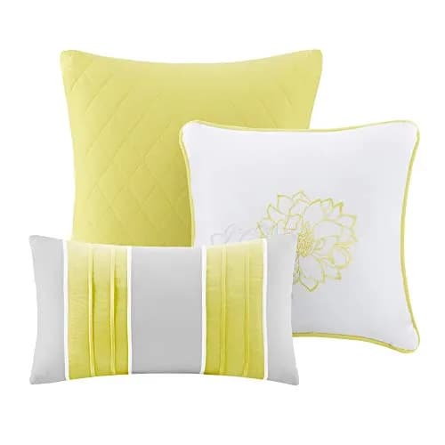 Madison Park Lola Sateen Cotton Comforter Set-King | All Season Floral Bedding with Hypoallergenic Fill thumbnail 3