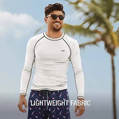 Speedo UV Shirt Long Sleeve Loose Fit Easy Tee Black XL | High UV Protection for Water & Outdoors thumbnail 3