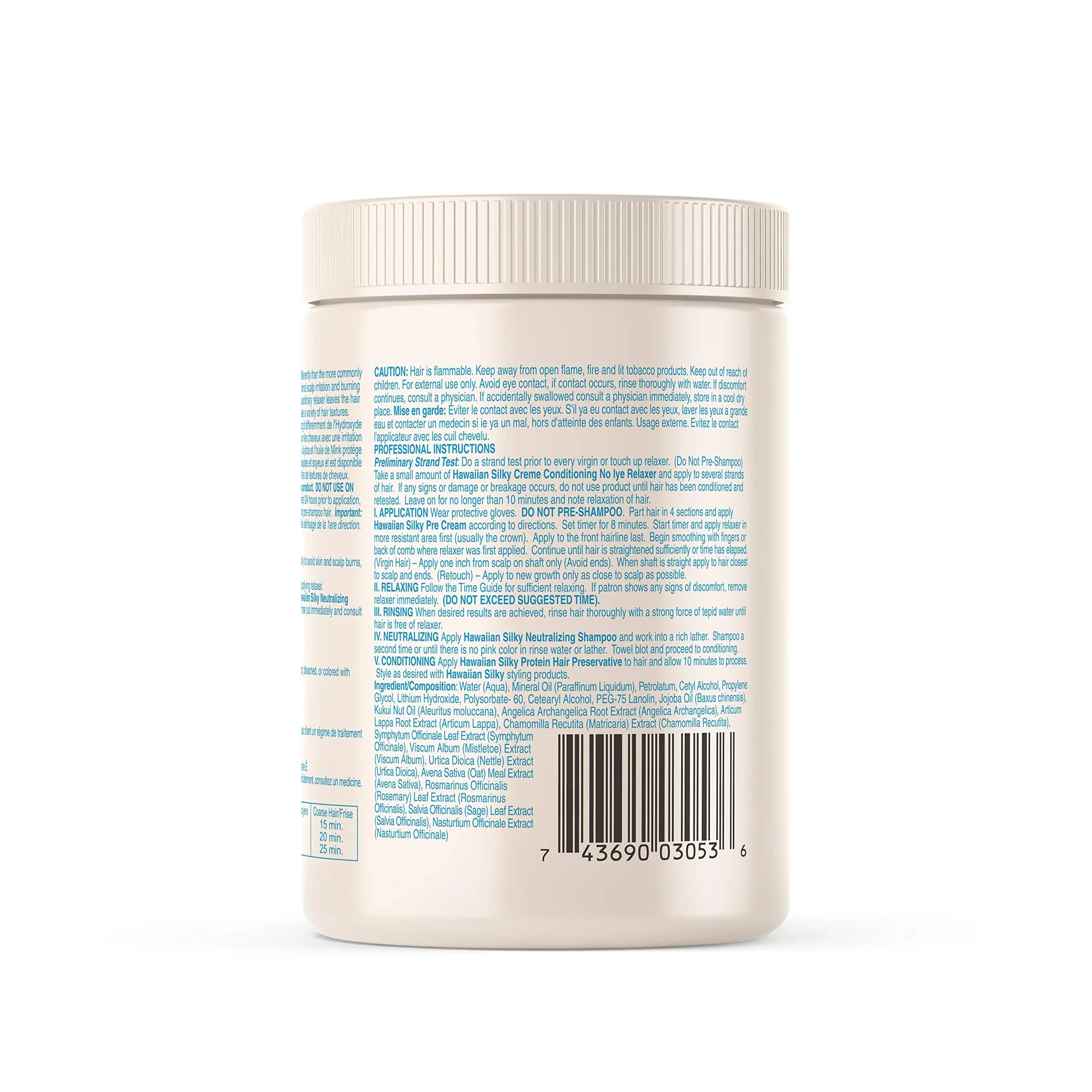 Hawaiian Silky Mild No-Lye Relaxer Cream 591ml (20 Ounce) | Gentle Straightening with Olive Oil - view 3