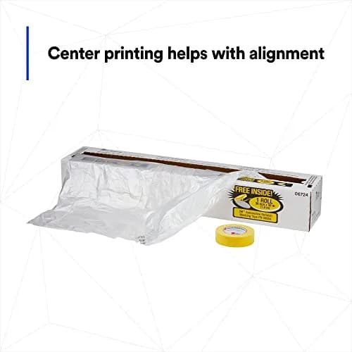 3M Plastic Sheeting 16 ft x 400 ft | Industrial Masking & Painting Surface Cover thumbnail 7