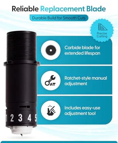 Silhouette America Replacement Silhouette Blade for Cameo, Portrait & Curio Cutting Machines | Precise Vinyl, Cardstock & Fabric Cuts thumbnail 2