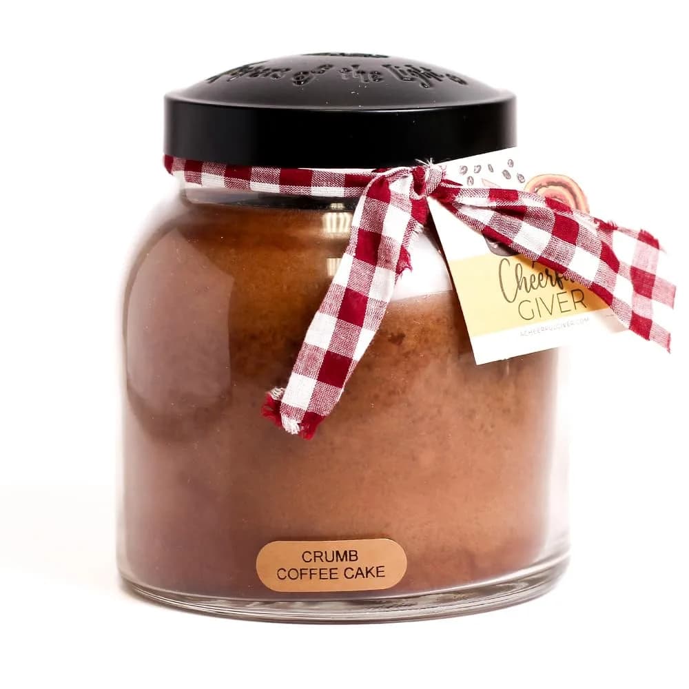 A Cheerful Giver Crumb Coffee Cake Candle 34oz | Long Burn Time & USA Quality — 34oz Papa