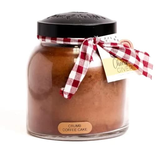 A Cheerful Giver Crumb Coffee Cake Candle 34oz | Long Burn Time & USA Quality thumbnail 1