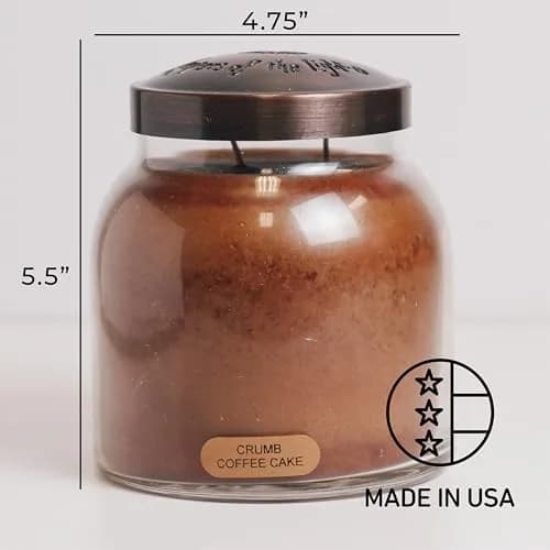 A Cheerful Giver Crumb Coffee Cake Candle 34oz | Long Burn Time & USA Quality thumbnail 5