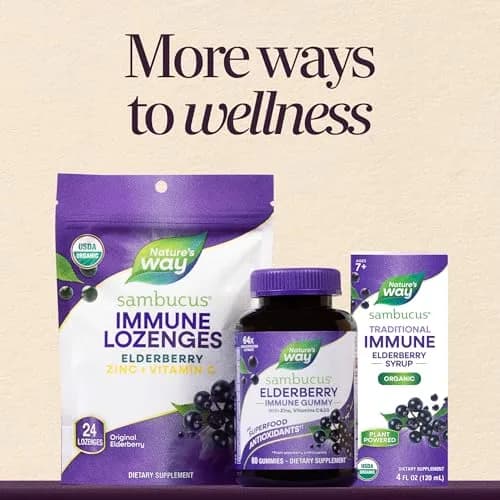 Nature's Way Sambucus Organic Elderberry Syrup 118ml (4 Fl Oz) | Traditional Immune Support thumbnail 8