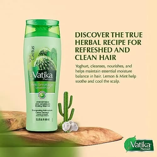 Vatika Naturals Daily Shampoo – Moisturizing Hair Cleanser, 400ml | Herbal Nourishment for Dry Hair thumbnail 4