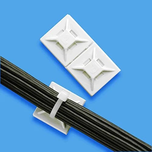 Panduit Cable Tie Mount, Adhesive Backed, 4-Way, ABS, White (500-Pack) | Reliable Wire Routing Solution thumbnail 2