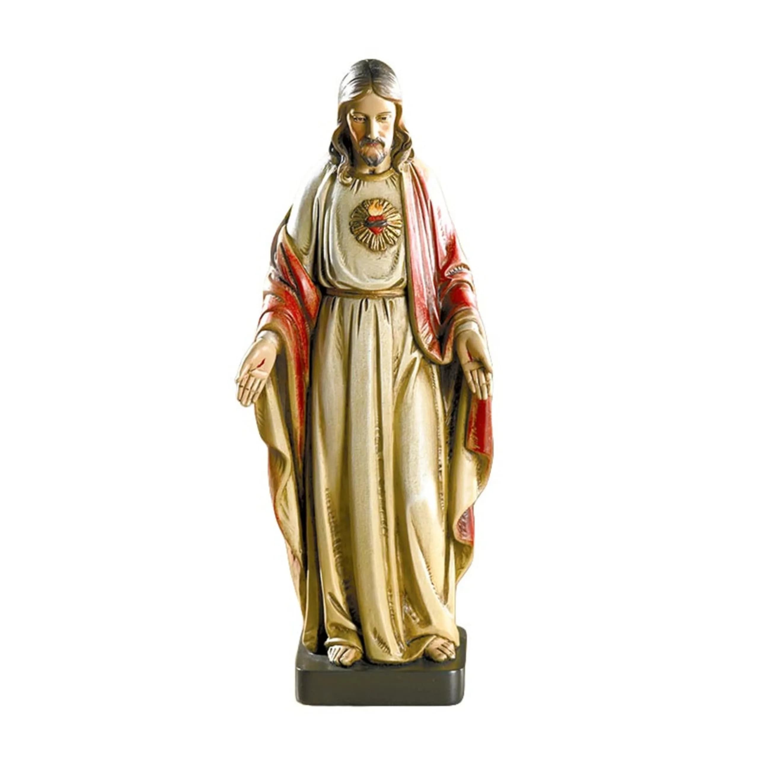 Avalon Gallery Catholic Saints Figurine - Toscana Collection Religious Statue, 8" H, Sacred Heart | Traditional Catholic Decor — Sacred Heart
