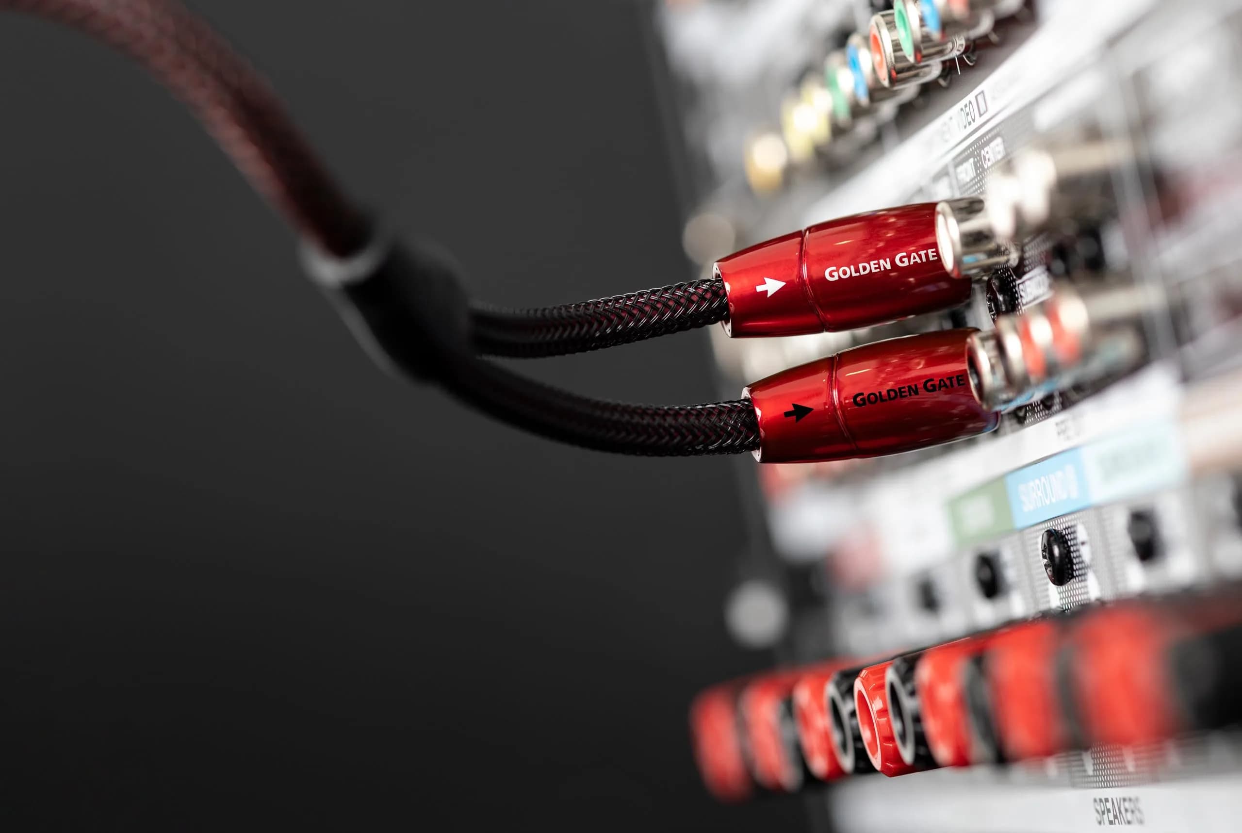AudioQuest Golden Gate Stereo Cable with 4 RCA Plugs, 0.6 m (2 ft) | High-Fidelity Audio Connectivity - view 5