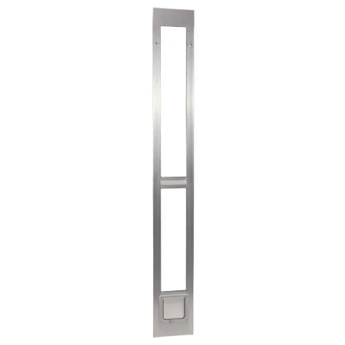 Ideal Pet Modular Aluminum Pet Patio Door, Mill (Silver) | Adjustable Height, Lockable Plastic Flap, Fits 80" Aluminum Sliding Doors thumbnail 1