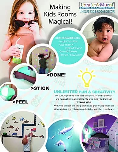 Create-A-Mural Polka Dot Wall Stickers 63 Piece Set | Assorted Sizes for Kids & Nursery Walls thumbnail 6