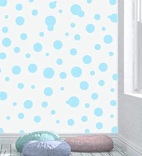 Create-A-Mural Polka Dot Wall Stickers 63 Piece Set | Assorted Sizes for Kids & Nursery Walls thumbnail 2