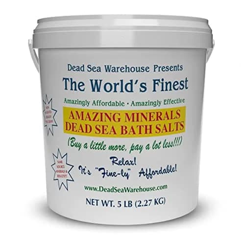 Dead Sea Warehouse Dead Sea Salts for Soaking 80 Ounce | Soothes Muscles & Skin Relief thumbnail 1