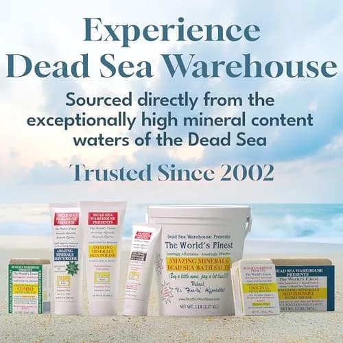 Dead Sea Warehouse Dead Sea Salts for Soaking 80 Ounce | Soothes Muscles & Skin Relief thumbnail 6