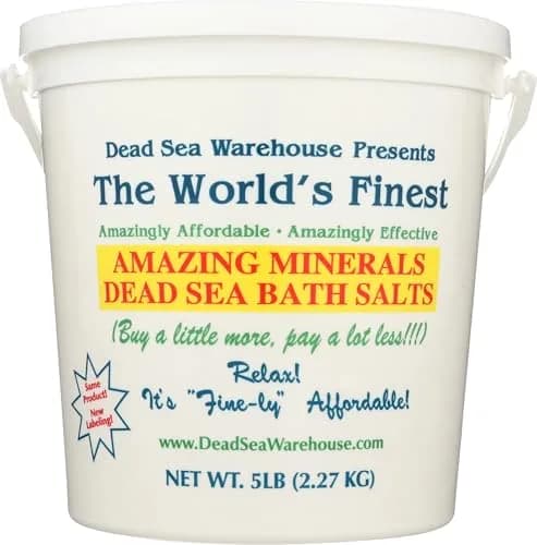 Dead Sea Warehouse Dead Sea Salts for Soaking 80 Ounce | Soothes Muscles & Skin Relief thumbnail 3