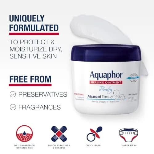 Aquaphor Baby Healing Ointment 400ml (14 OZ) | Dermatologist Tested Skin Protectant thumbnail 2