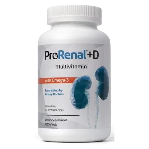 Nephroceuticals ProRenal+D with Omega-3 Fish Oil 180 Softgels thumbnail 1