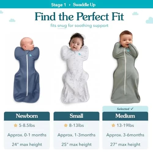 Love to Dream Swaddle UP Original Baby Sleep Sack | 1.0 TOG, 0.15 kg (0.33 lb), Gray thumbnail 3