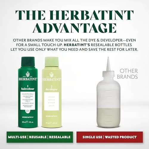Herbatint 7C Ash Blonde Permanent Hair Dye 166ml (5.75 Fl Oz) | Ammonia-Free, Vegan, Grey Coverage thumbnail 5