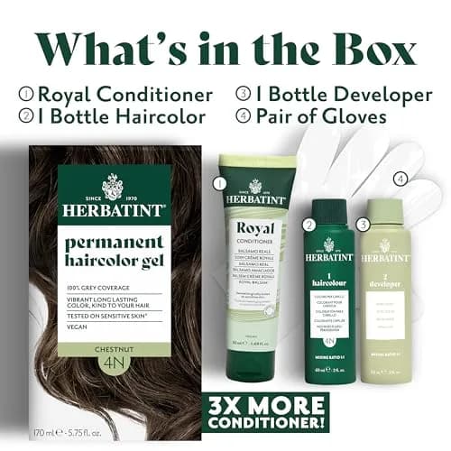 Herbatint 7C Ash Blonde Permanent Hair Dye 166ml (5.75 Fl Oz) | Ammonia-Free, Vegan, Grey Coverage thumbnail 8