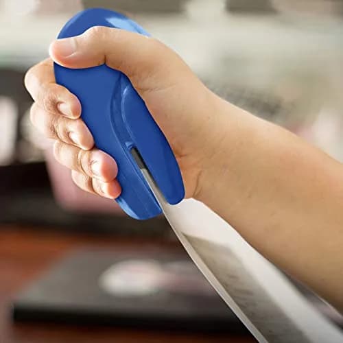 PLUS Paper Clinch Compact Staple-Free Stapler, Heavy Duty, Navy Blue | Fast paper fastening up to 5 sheets, eco-friendly, lightweight, durable thumbnail 8