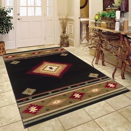 Oriental Weavers Hudson 087G1 Area Rug 1'10" x 3'3" | Modern Southwest Pattern thumbnail 1