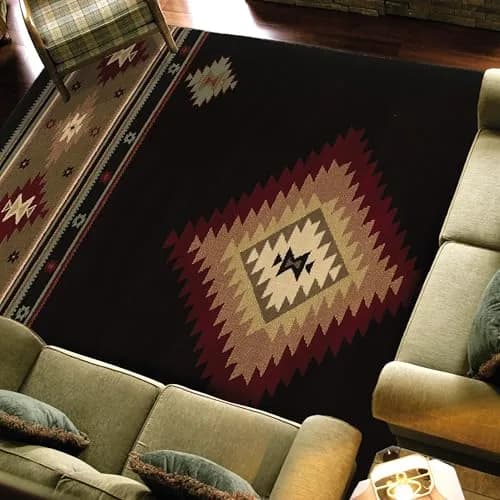 Oriental Weavers Hudson 087G1 Area Rug 1'10" x 3'3" | Modern Southwest Pattern thumbnail 3