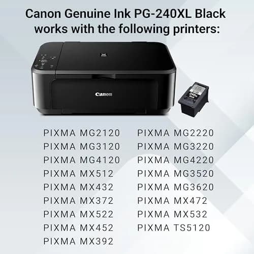 Canon PG-240 XL Genuine Black Ink Cartridge | 300 Pages Yield (9ml) thumbnail 4